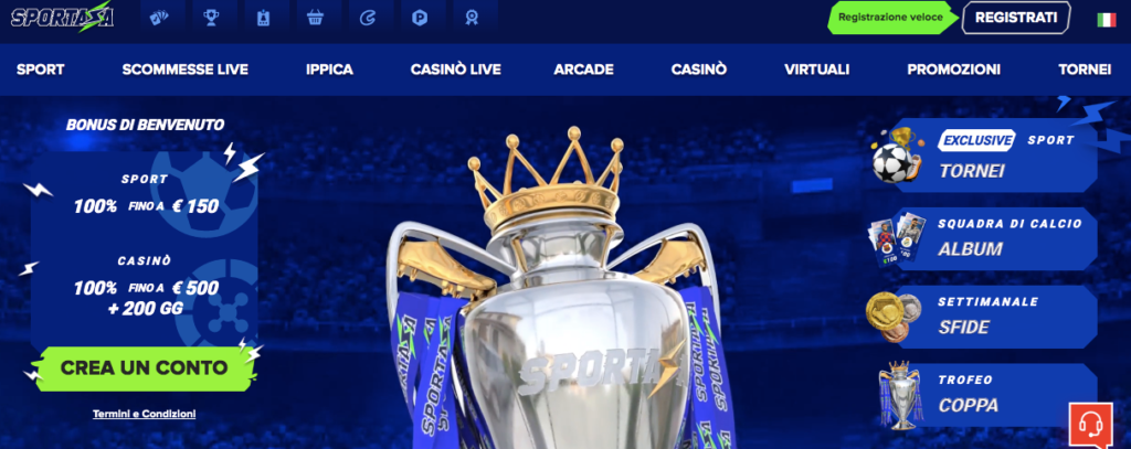 sportaza online casino lobby screenshot
